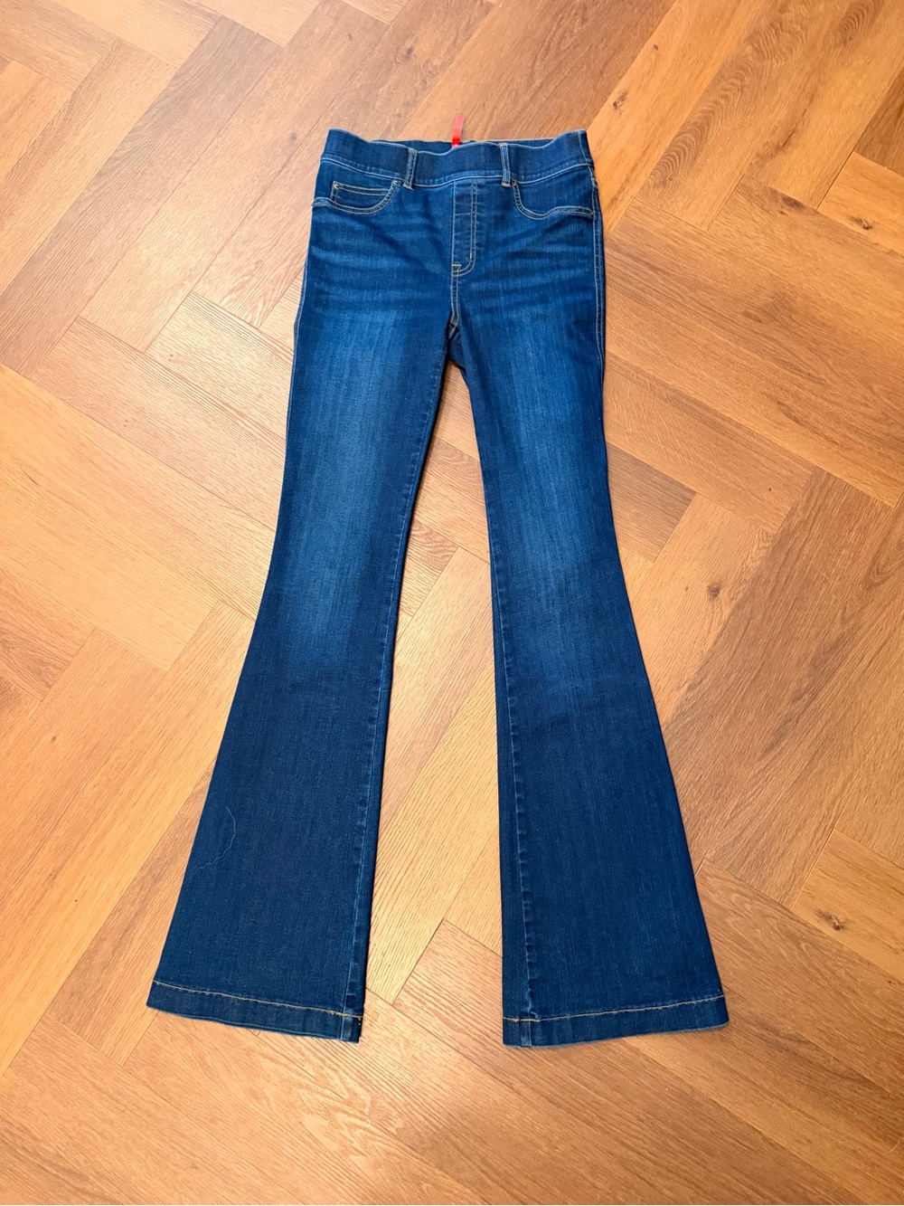 SPANX Women's Dark Blue Flare Jeans